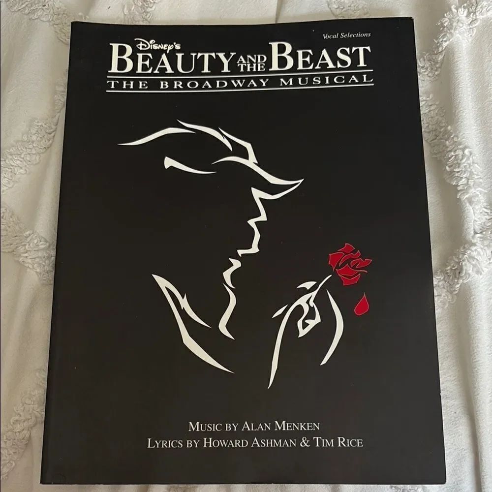 Disney's Beauty and the Beast Broadway Musical Sheet Music Lyrics Book